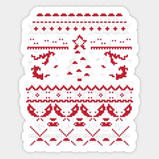 Unicorn Ugly Christmas Sticker